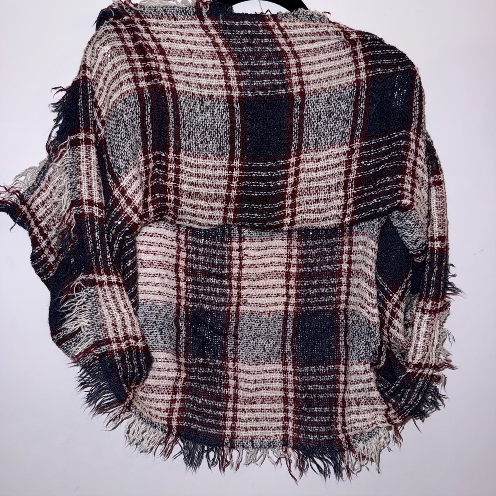 Mix it women’s fashion scarf maroon navy blue white plaid